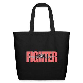 Fighter A-10 Thunderbolt II - Eco-Friendly Cotton Tote - black - Front