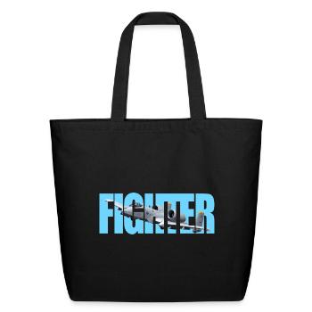 Fighter A-10 Thunderbolt II - Eco-Friendly Cotton Tote - black - Front