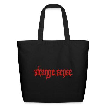 Strange Sense - Eco-Friendly Cotton Tote - black - Front