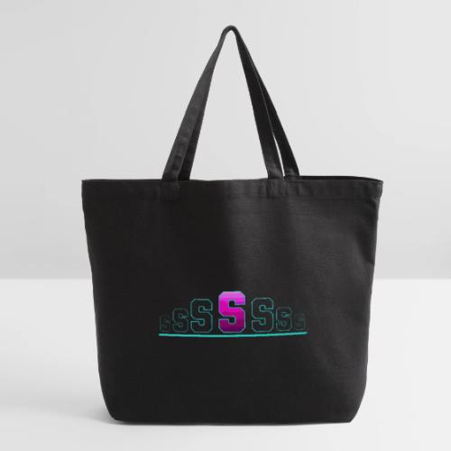Letter S – Capital Varsity Alphabet Monogram - Eco-Friendly Cotton Tote