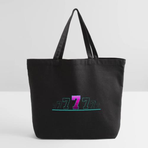 Number 7 in Magenta: Varsity Font - Eco-Friendly Cotton Tote