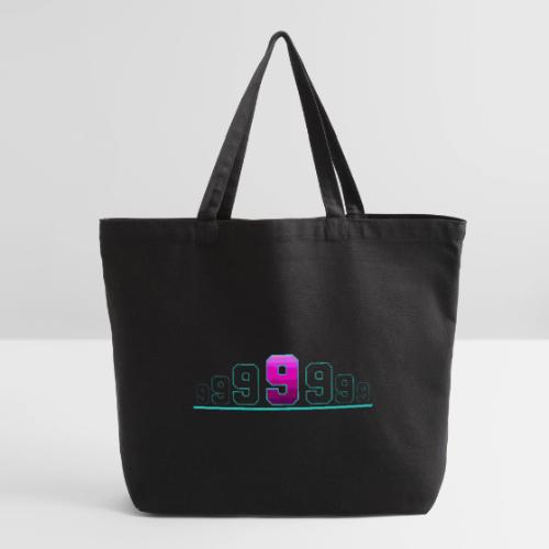 Number 9 in Magenta: Varsity Font - Eco-Friendly Cotton Tote