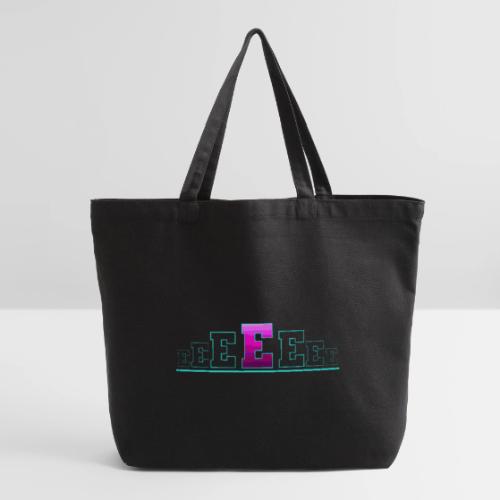 Letter E – Capital Varsity Alphabet Monogram - Eco-Friendly Cotton Tote