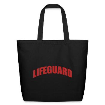 Lifeguard - Eco-Friendly Cotton Tote - black - Front