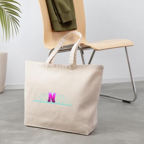 Letter N – Capital Varsity Alphabet Monogram - Eco-Friendly Cotton Tote