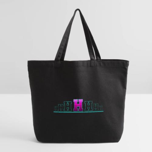 Letter H – Capital Varsity Alphabet Monogram - Eco-Friendly Cotton Tote