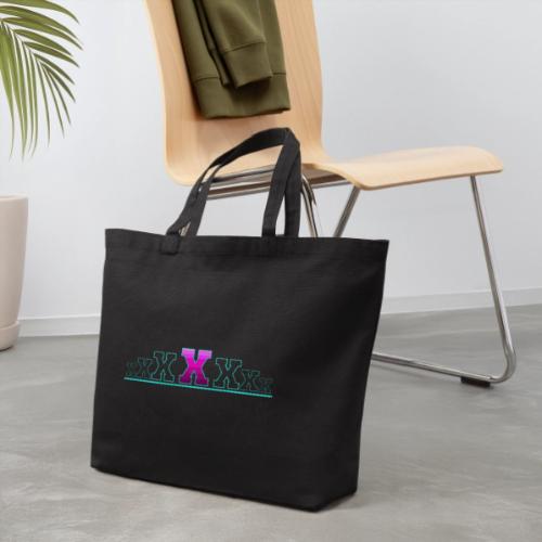 Letter X – Capital Varsity Alphabet Monogram - Eco-Friendly Cotton Tote