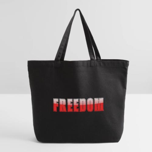 Freedom Typography Design - Eco-Friendly Cotton Tote