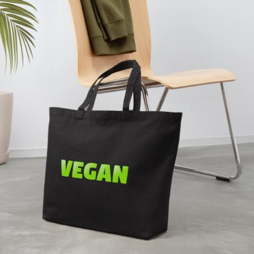 Vegan Bold Green Typography Design - Eco-Friendly Cotton Tote