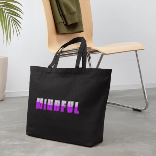 Mindful Typography Minimalist Design - Eco-Friendly Cotton Tote