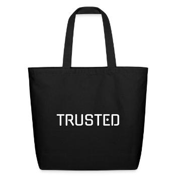 Trusted - Eco-Friendly Cotton Tote - black - Front