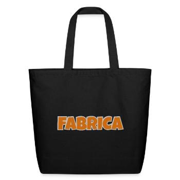 Fabrica Bold Orange - Eco-Friendly Cotton Tote - black - Front