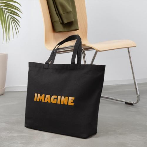 Imagine Word Art – Creative Gradient Design - Eco-Friendly Cotton Tote