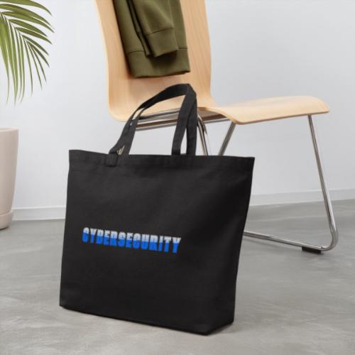Cybersecurity Word Art Design - Eco-Friendly Cotton Tote