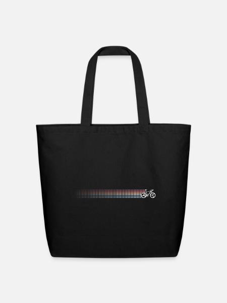Bike Retro - Eco-Friendly Cotton Tote - black