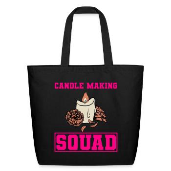 Candle Maker Hobby Wax Worker - Eco-Friendly Cotton Tote - black - Front