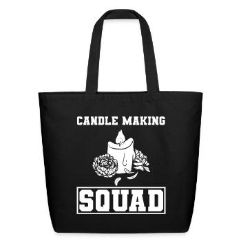 Candle Maker Hobby Wax Worker - Eco-Friendly Cotton Tote - black - Front