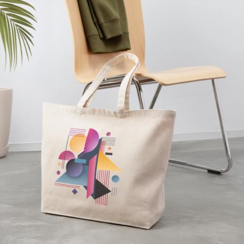 Color Pulse Geometry - Eco-Friendly Cotton Tote