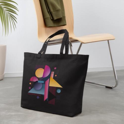 Color Pulse Geometry - Eco-Friendly Cotton Tote