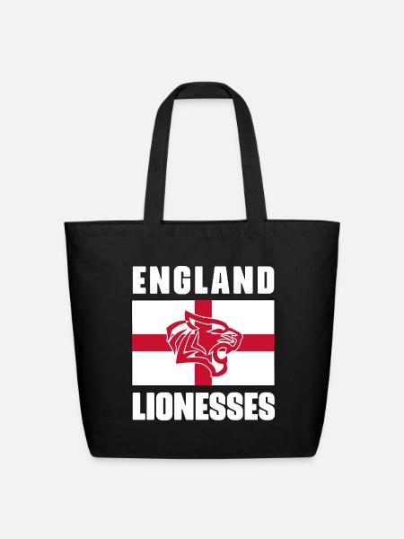England Lionesses - Eco-Friendly Cotton Tote - black