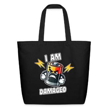 Emotional Depth Self-Perception Acceptance - Eco-Friendly Cotton Tote - black - Front