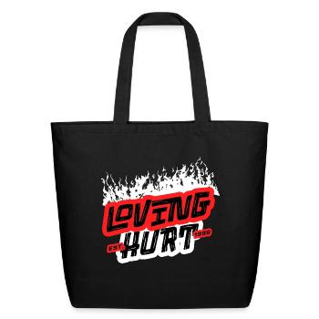 Love Hurts - Anti Valentine's Day Divorce Breakup - Eco-Friendly Cotton Tote - black - Front