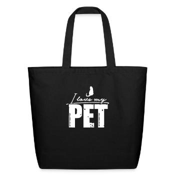 Cat Pet Pets Animals Dog - Eco-Friendly Cotton Tote - black - Front