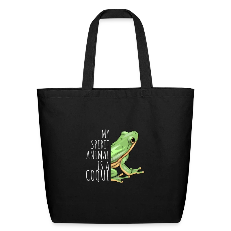 My Spirit Animal is a Coqui Boricua Puerto Rico - Eco-Friendly Cotton Tote