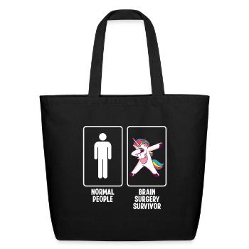Brain Surgery Neurosurgeon Brain Cancer - Eco-Friendly Cotton Tote - black - Front