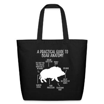 Hog Hunting of Boar Hunter Hog Removal Technician - Eco-Friendly Cotton Tote - black - Front