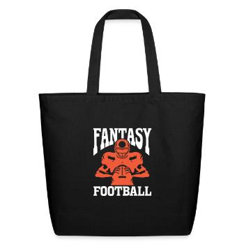 Fantasy Football - Eco-Friendly Cotton Tote - black - Front