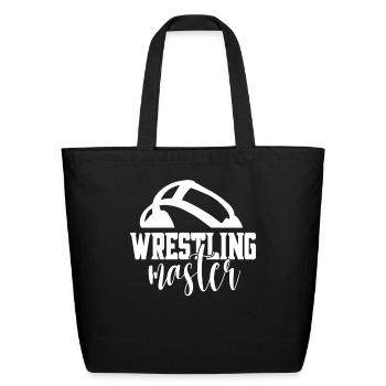 Wrestling Master Wrestler Wrestle Hobby - Eco-Friendly Cotton Tote - black - Front