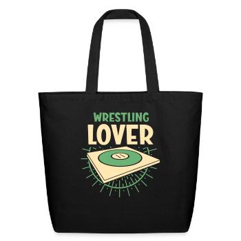 Wrestling Lover Wrestler Hobby Wrestle - Eco-Friendly Cotton Tote - black - Front