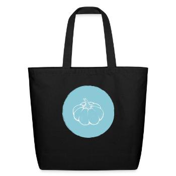 pumpkin - Eco-Friendly Cotton Tote - black - Front
