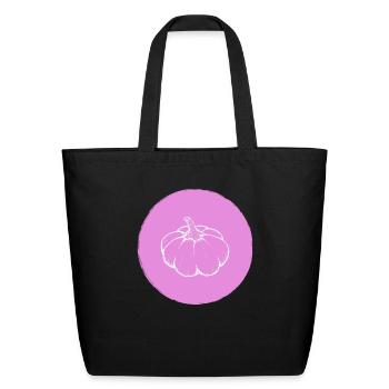 pumpkin - Eco-Friendly Cotton Tote - black - Front