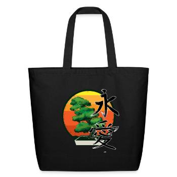 Dinosaur Velociraptor Raptor Prehistoric Dino - Eco-Friendly Cotton Tote - black - Front