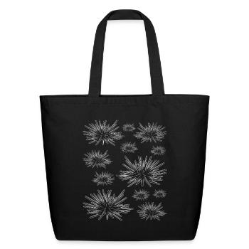 Sea Urchin Many Sea Urchins - Sea Animals Sea - Eco-Friendly Cotton Tote - black - Front