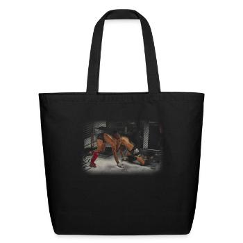 wrestling - Eco-Friendly Cotton Tote - black - Front
