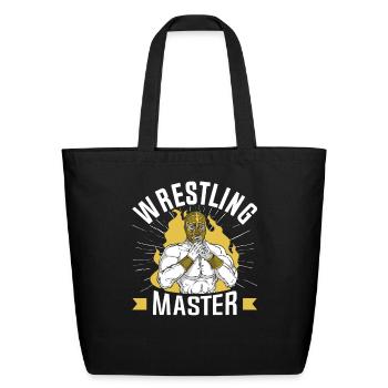 Wrestling Master Hobby Wrestler Wrestle - Eco-Friendly Cotton Tote - black - Front