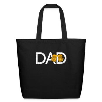 Bier Papa - Eco-Friendly Cotton Tote - black - Front