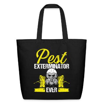 Pest Control Technician Pest Controller - Eco-Friendly Cotton Tote - black - Front