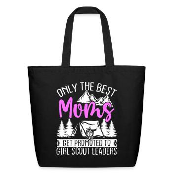 Scouting Mom Girl Scout Leader Mothers Day Mama - Eco-Friendly Cotton Tote - black - Front