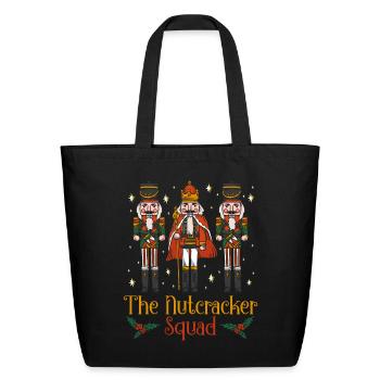 The Nutcracker Squad Nutcracker Ballet - Eco-Friendly Cotton Tote - black - Front