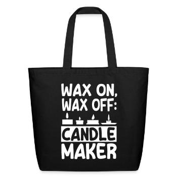 Candle Making - Eco-Friendly Cotton Tote - black - Front