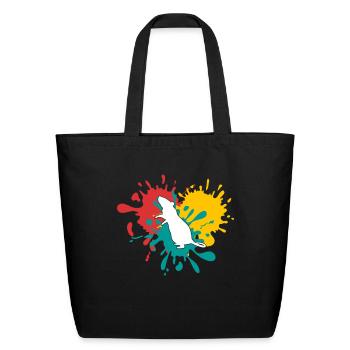 mouse logo - Eco-Friendly Cotton Tote - black - Front