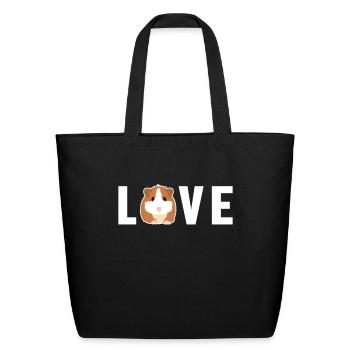 Love Long Hair American Crested Cavy Caviidae - Eco-Friendly Cotton Tote - black - Front