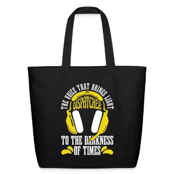 911 Dispatcher The Voice That Brings Paramedic 911 - Eco-Friendly Cotton Tote - black - Front