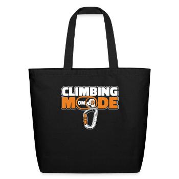 Climbing Mode On Alpine Outdoor Speed Sport Free - Eco-Friendly Cotton Tote - black - Front