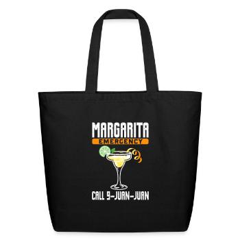 Margarita Emergency Call 9-Juan-Juan - Eco-Friendly Cotton Tote - black - Front