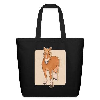 Haflinger Horse Avelignese Horses - Eco-Friendly Cotton Tote - black - Front